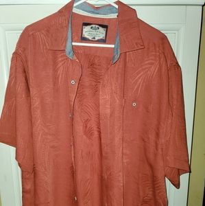 Mens Button up Red Bahama Bay club size XL